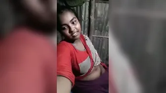 Bengali Village Slut Showing Off Her Perky Tits In Selfie Clip