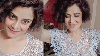 Naughty Actress Going Topless And Teasing In Private Home Video