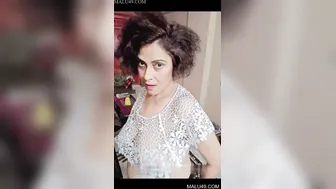 Naughty Actress Going Topless And Teasing In Private Home Video