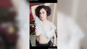 Naughty Actress Going Topless And Teasing In Private Home Video