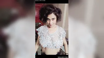 Naughty Actress Going Topless And Teasing In Private Home Video