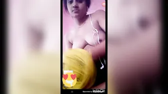 Busty Bengali Babe Showing Long Nipples Topless Homemade Clip