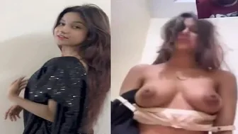 She Strips On Video Call Showing Her Perfect Boobs To Her Man