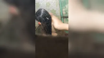 Catching My Stepsister Bathing Naked On Hidden Camera At Home