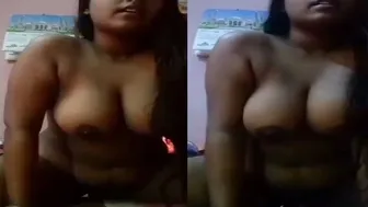 Busty Desi Girl Masturbating With Cucumber In Her Bedroom Alone