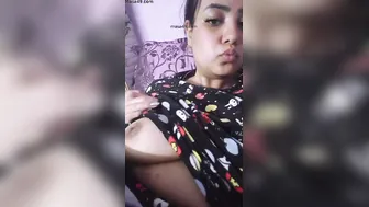 Horny Indian Gf With Big Boobs Taking Naked Selfies Just For Me