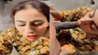 My GF Worshipping Big Black Cock In This Leaked Mms Clip