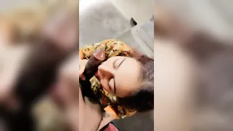 My GF Worshipping Big Black Cock In This Leaked Mms Clip