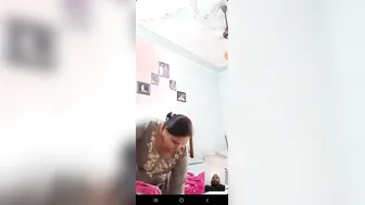 Bhabhi Flashing Big Tits On Video Call Teasing Her Lover