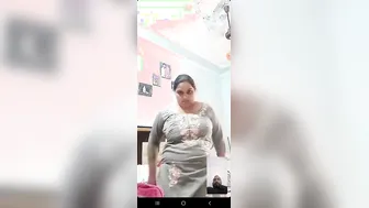 Bhabhi Flashing Big Tits On Video Call Teasing Her Lover