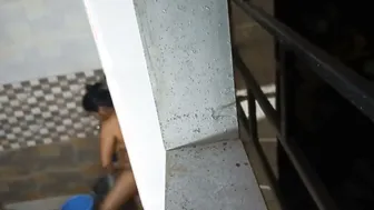 Spying On Neighbor Bhabhi Bathing Naked Through The Window