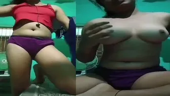 Young Village Slut From My Area Pressing Her Breasts On Camera