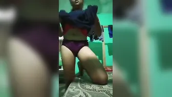 Young Village Slut From My Area Pressing Her Breasts On Camera