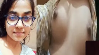Innocent GF Making Selfie Video Showing Her Boobs To Me