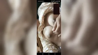 Innocent GF Making Selfie Video Showing Her Boobs To Me