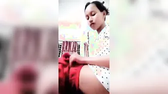 GF Spreading Her Pink Pussy And Showing Tits For Me