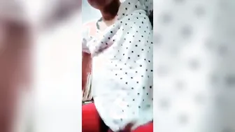 GF Spreading Her Pink Pussy And Showing Tits For Me