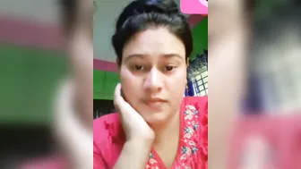 Young Wife Showing Her Big Boobs To Lover On Video Call Alone