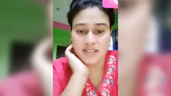 Young Wife Showing Her Big Boobs To Lover On Video Call Alone