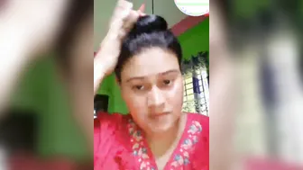 Young Wife Showing Her Big Boobs To Lover On Video Call Alone