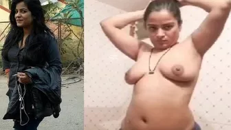 GF Showing Cleavage In Bra Then Bathing Naked For Him