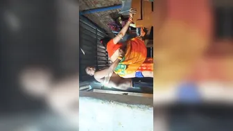 Bhabhi Moaning Loud Getting Fucked Standing In Her Saree