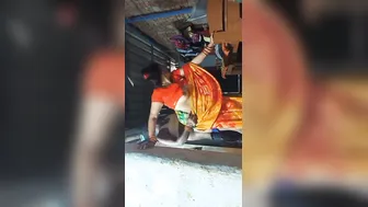 Bhabhi Moaning Loud Getting Fucked Standing In Her Saree