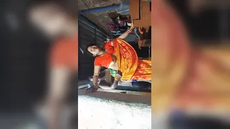 Bhabhi Moaning Loud Getting Fucked Standing In Her Saree