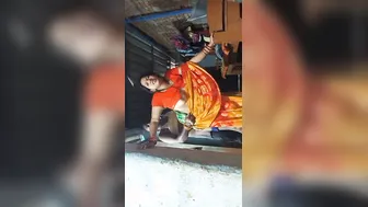 Bhabhi Moaning Loud Getting Fucked Standing In Her Saree