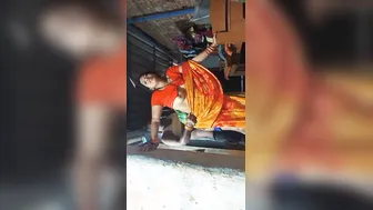 Bhabhi Moaning Loud Getting Fucked Standing In Her Saree
