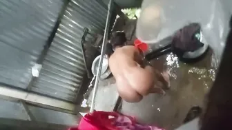 Wife Soaping Up Her Thick Ass While Hubby Records Bath Secretly