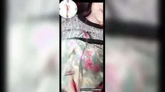 Video Call Sex With Busty GF Showing Her Boobs Closeup