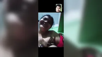 Mature Bhabhi Exposing Her Big Milky Breasts On Video Call