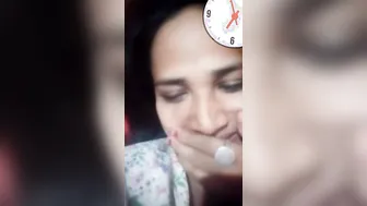 GF Stripping Naked During Late Night Video Chat Session