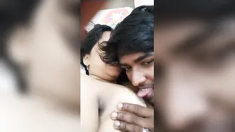 Newlywed Wife Getting Her Tits Sucked Hard In Bedroom Recording