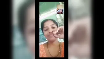 Cheating Aunty Stripping Down During Naughty Video Call Session