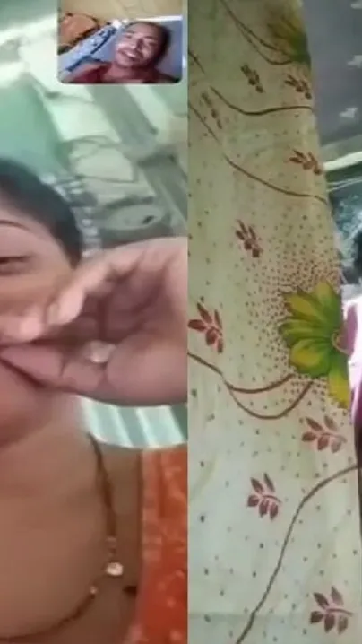 Cheating Aunty Stripping Down During Naughty Video Call Session