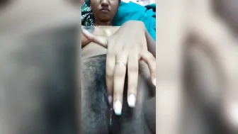Local Girl Revealing Her Dark Nipples In Selfie Recording Alone
