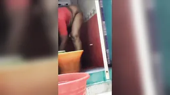 Thick Bhabhi Bending Over While Doing Chores Caught On Camera