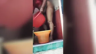 Thick Bhabhi Bending Over While Doing Chores Caught On Camera