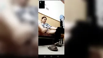 Bubbly GF Naked Making Her Naughty Whatsapp Sex Call