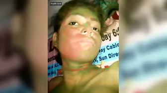 Desi Couple Making Their Naughty Holi Celebration Sex Tape