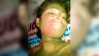 Desi Couple Making Their Naughty Holi Celebration Sex Tape