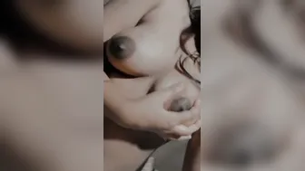 GF Teasing With Her Boobs During Steamy Video Call