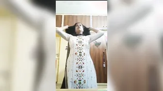 Chubby Bhabhi Teasing With Her Big Ass Before Getting Naked