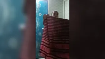 Curvy Bhabhi Flaunting Wet Tits Right After Steamy Bathroom