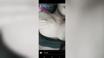 Hot GF Licking Her Own Boobs Making Naughty Video