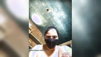 Masked GF Spreading Pussy Wide Open For Secret Lover