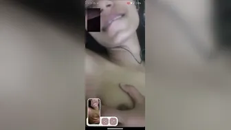 Covered Babe Stripping Down On Video Call Getting Really Wild