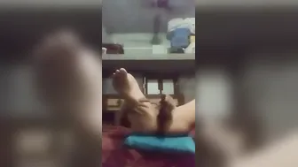 Village Wife Pleasuring Herself With Kitchen Tool At Home
